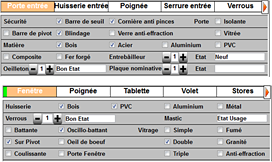 Liste des éléments
